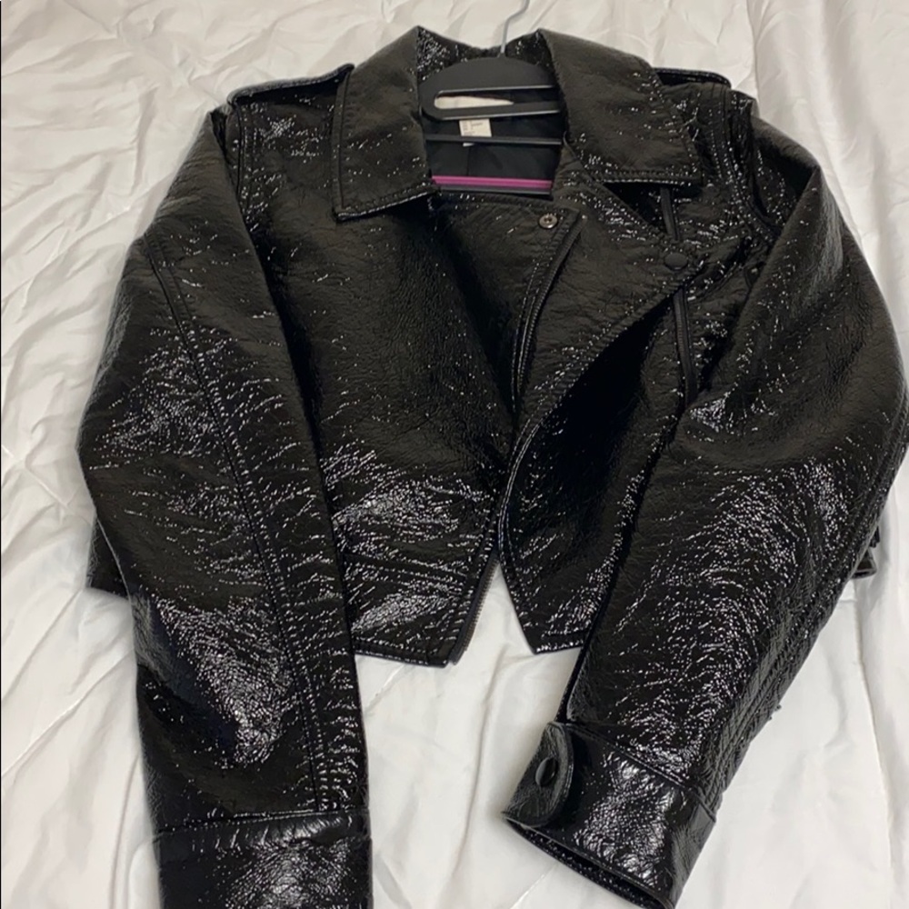 Hm Patent Biker Jacket